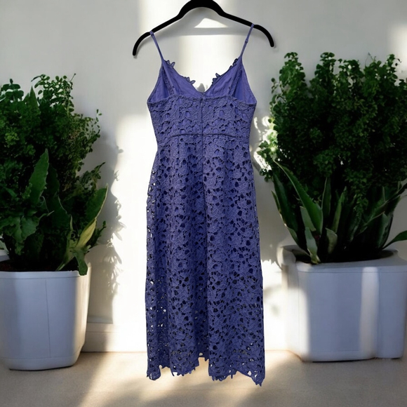 ASTR the Label Women’s Lace Midi Dress Size XS Purple - Picture 3 of 7